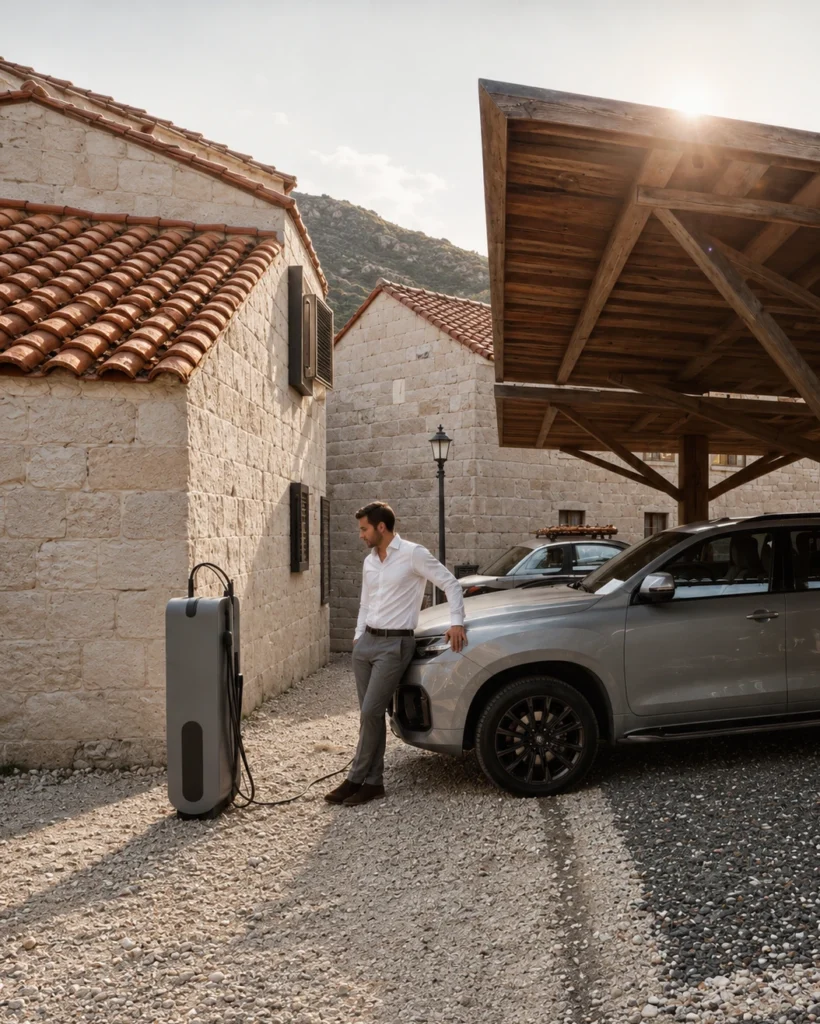 ALTA LUMA carports combine structural presence with seamless performance delivering autonomous power for modern e-mobility. Our bespoke timber canopies transcend standard shade structures, offering an architectural solution that integrates EV charging directly into high-end residential estates and private landscapes.